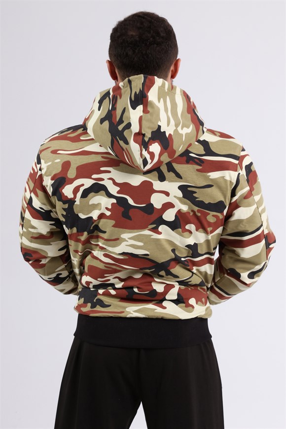 Hooded Winter Camouflage Jacket