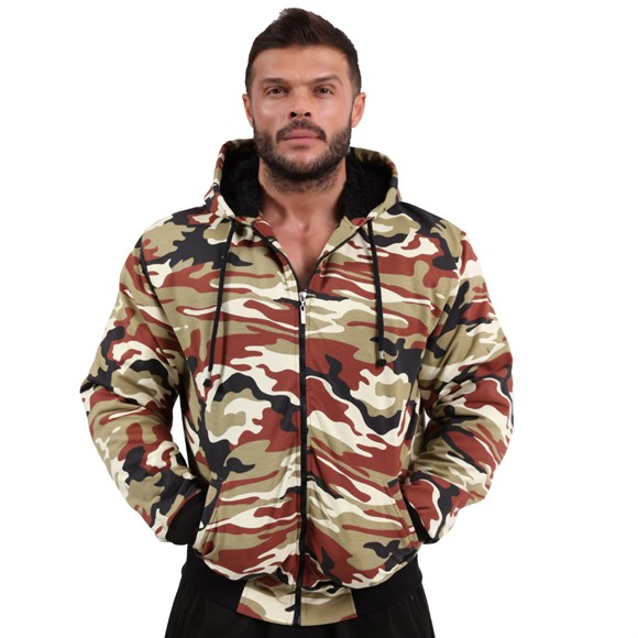 Hooded Winter Camouflage Jacket