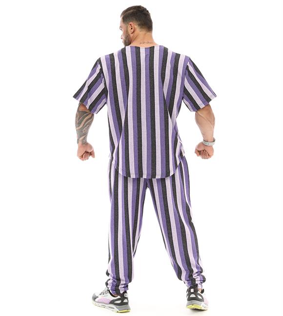 Oversize Striped Rag Top Gym T-shirt