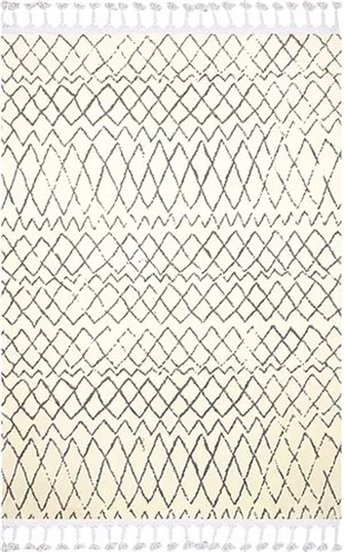 Carpetde Halı İskandinav Tarz Yumuşak Doku 5692 Beyaz Gri