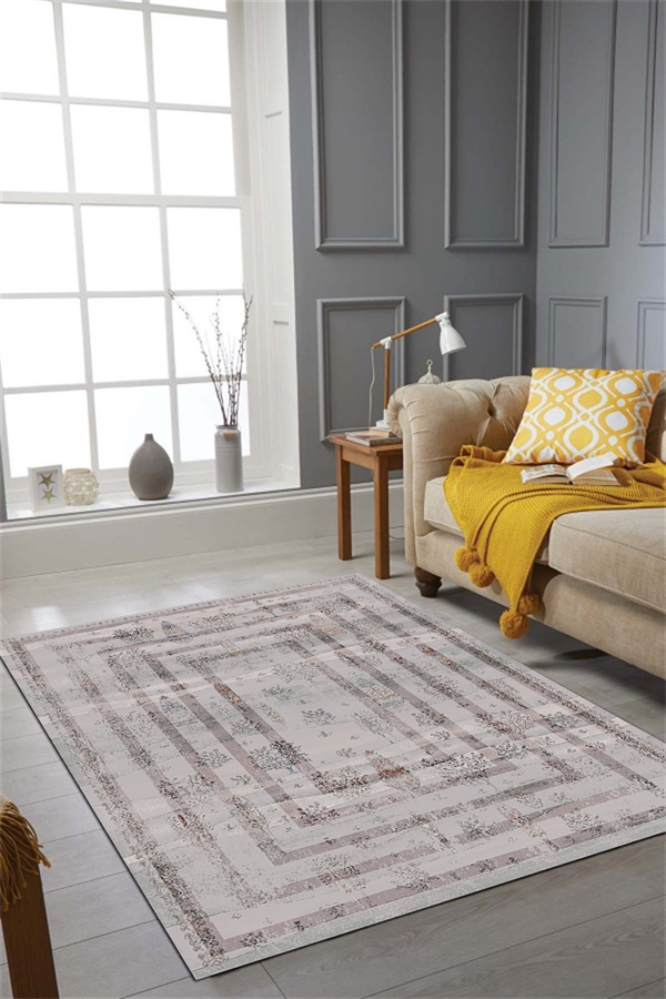 Carpetde Home Doğal Pamuk Dekoratif Halı HG0018A