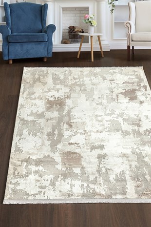 Carpetde Home Nouve Serisi Akrilik Koridor Salon Yatak Odası Mutfak için Tüm Ebatlı İpeksi Sık Dokulu Halı NV1065
