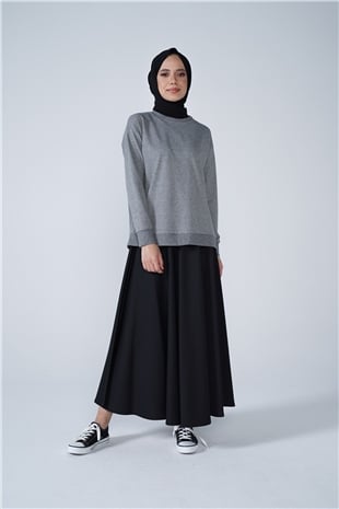 Scuba Kloş Etek Siyah