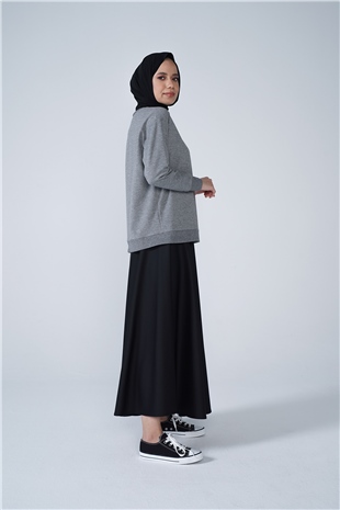 Scuba Kloş Etek Siyah