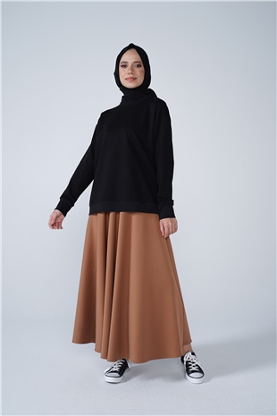 Scuba Kloş Etek Taba