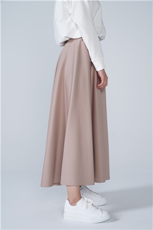 Scuba Kloş Etek Vizon