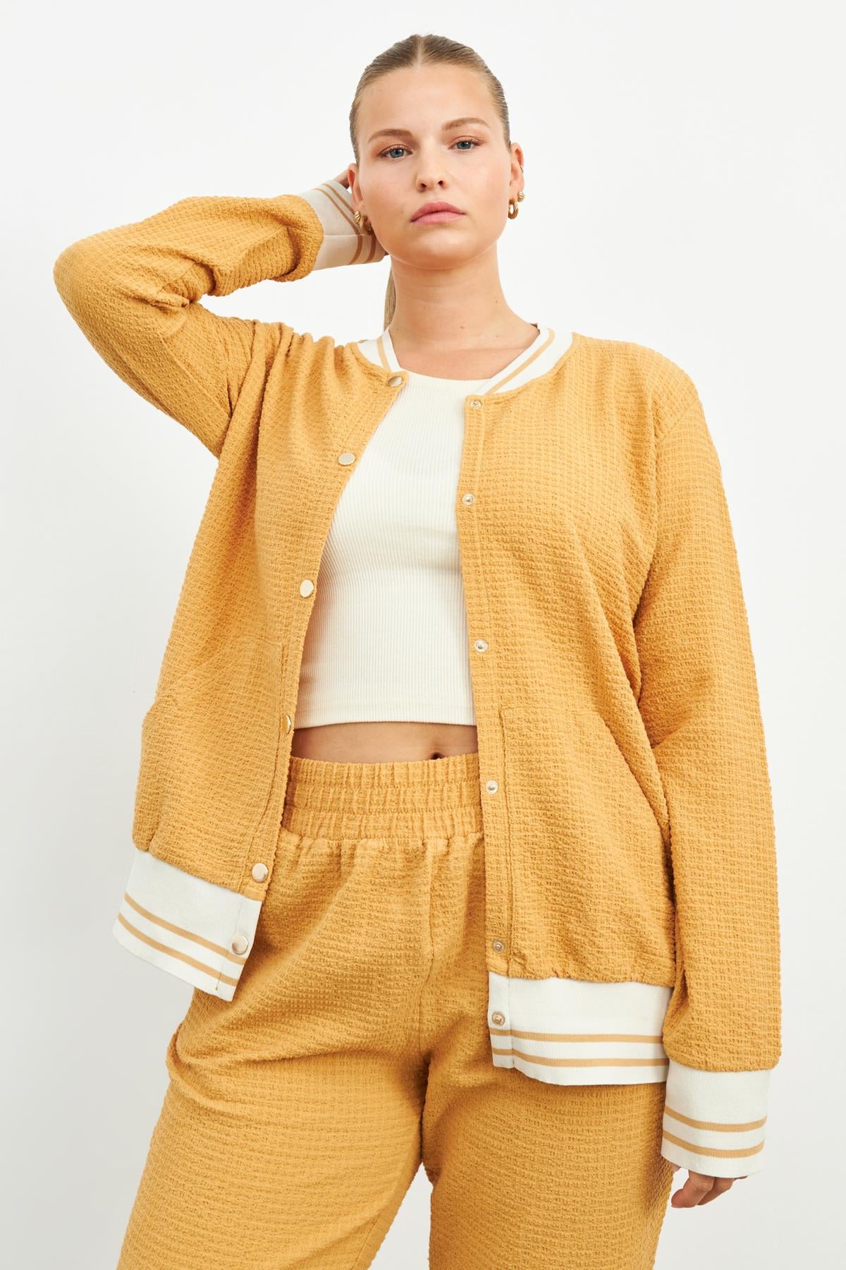 HARDAL DOKULU BOMBER CEKET | curly