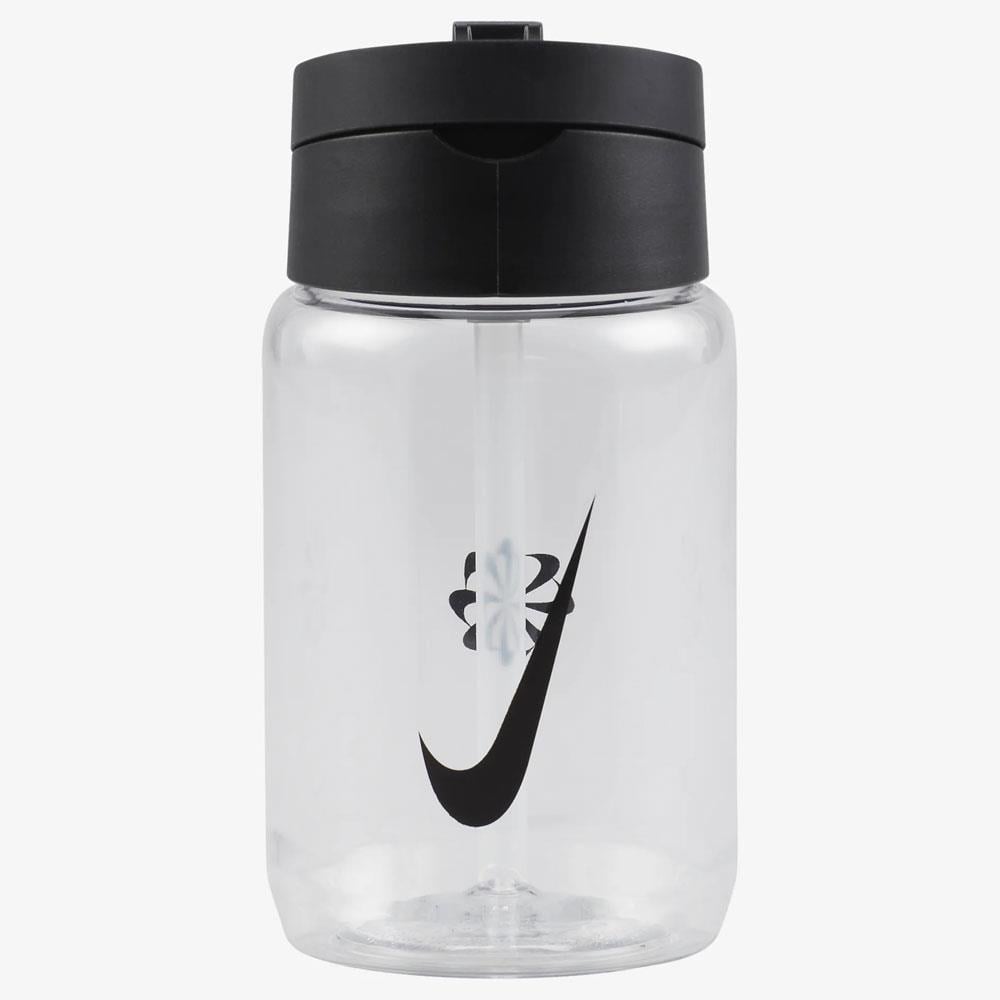 Nıke Tr Renew Recharge Straw Bottle 12 Oz Clear/Black/Black  Unisex Suluk   N1007644