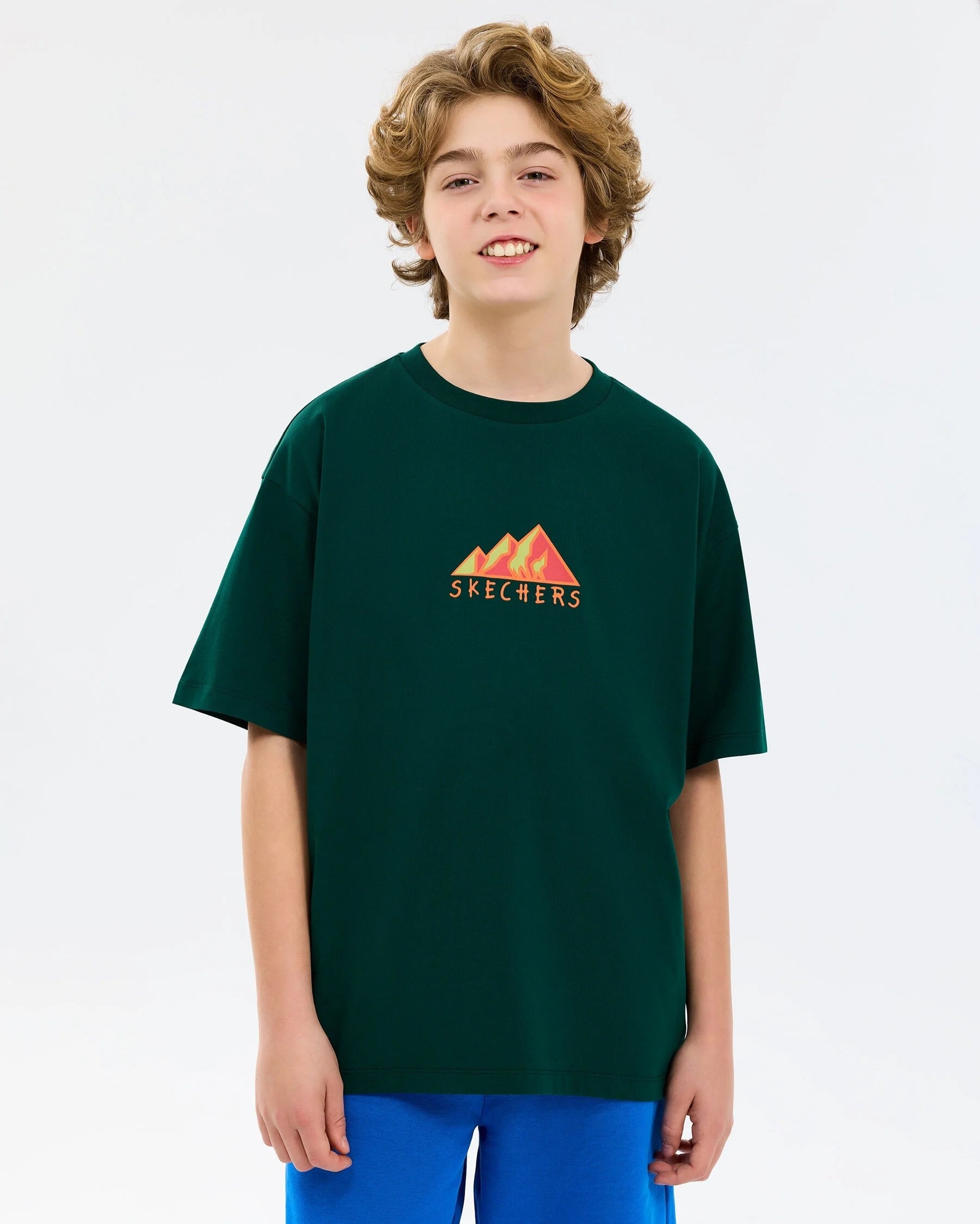 Skechers B Graphic Tee Oversize T-Shirt Çocuk Tişört