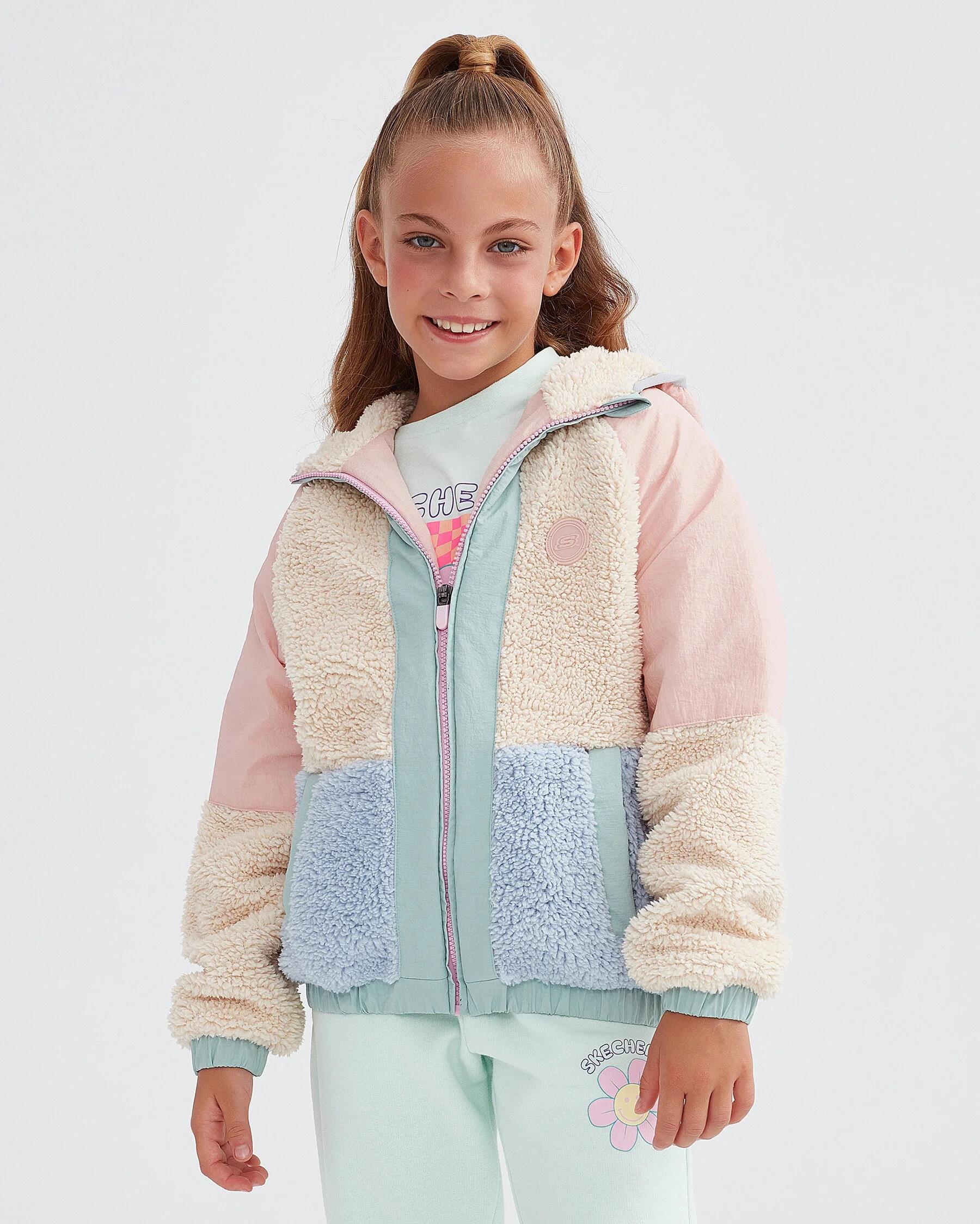 Skechers G Outdoor Fleece Full Zip Sherpa Çocuk Ceket SK232176