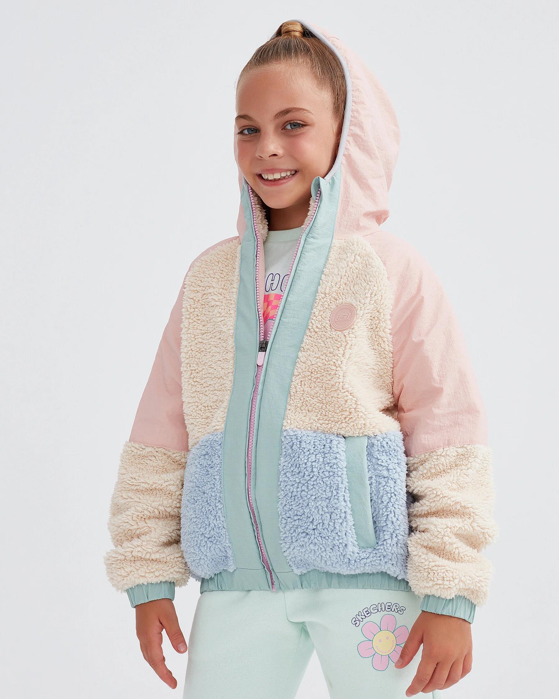 Skechers G Outdoor Fleece Full Zip Sherpa Çocuk Ceket SK232176