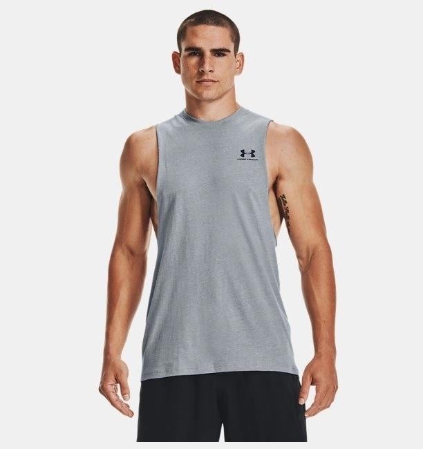 Under Armour Ua Left Chest Cut Off Tank Erkek Atlet 1329286