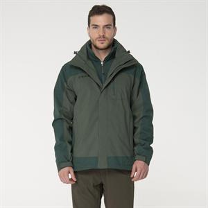 2As Elbruz 3in1 Jacket Man Green Erkek Ceket