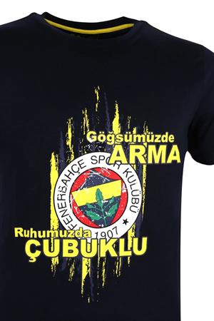 Fenerbahçe Tribün Göğsümüzde Arma Erkek Tişört TK010EFK07