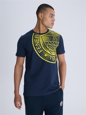 Fenerbahçe Tribün Halftone Logolu Erkek Tişört TK010EFY02