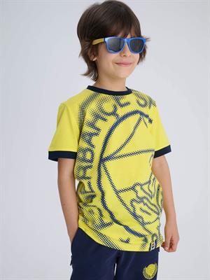 Fenerium Çocuk Trıbun Halftone Logolu Fenerbahçe Tişört TK010CFY28
