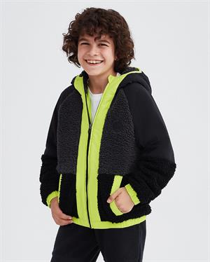 Skechers B Outdoor Fleece Full Zip Sherpa Çocuk Ceket SK232203