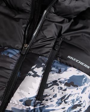 Skechers M Outerwear Puffer Jacket Erkek Mont S242234