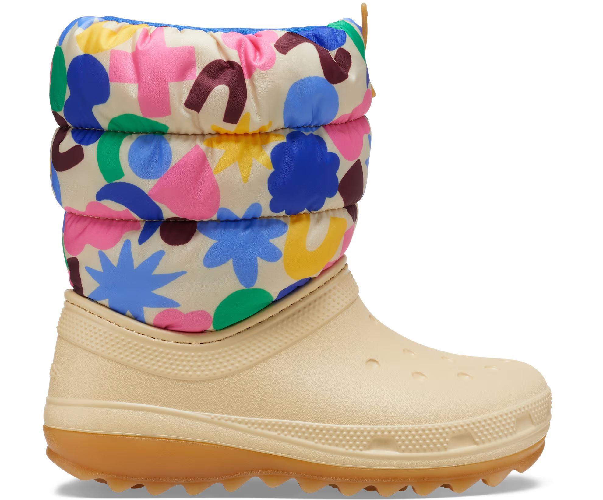 Crocs Classic NeoPuff GeoShapesBootK Çocuk Bot 210410