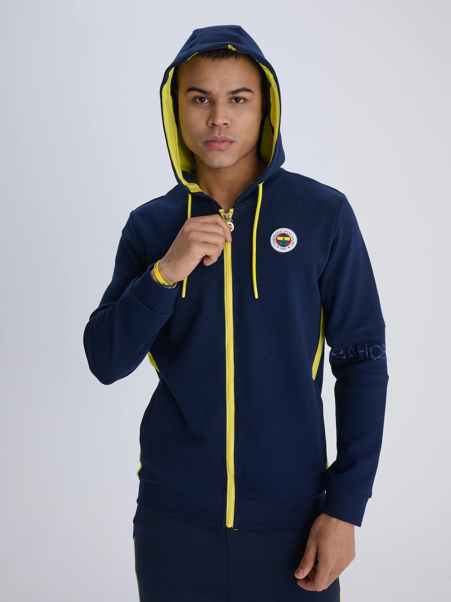 Fenerbahçe Erkek Tribun Parça Detaylı Sweat TK017EFY07