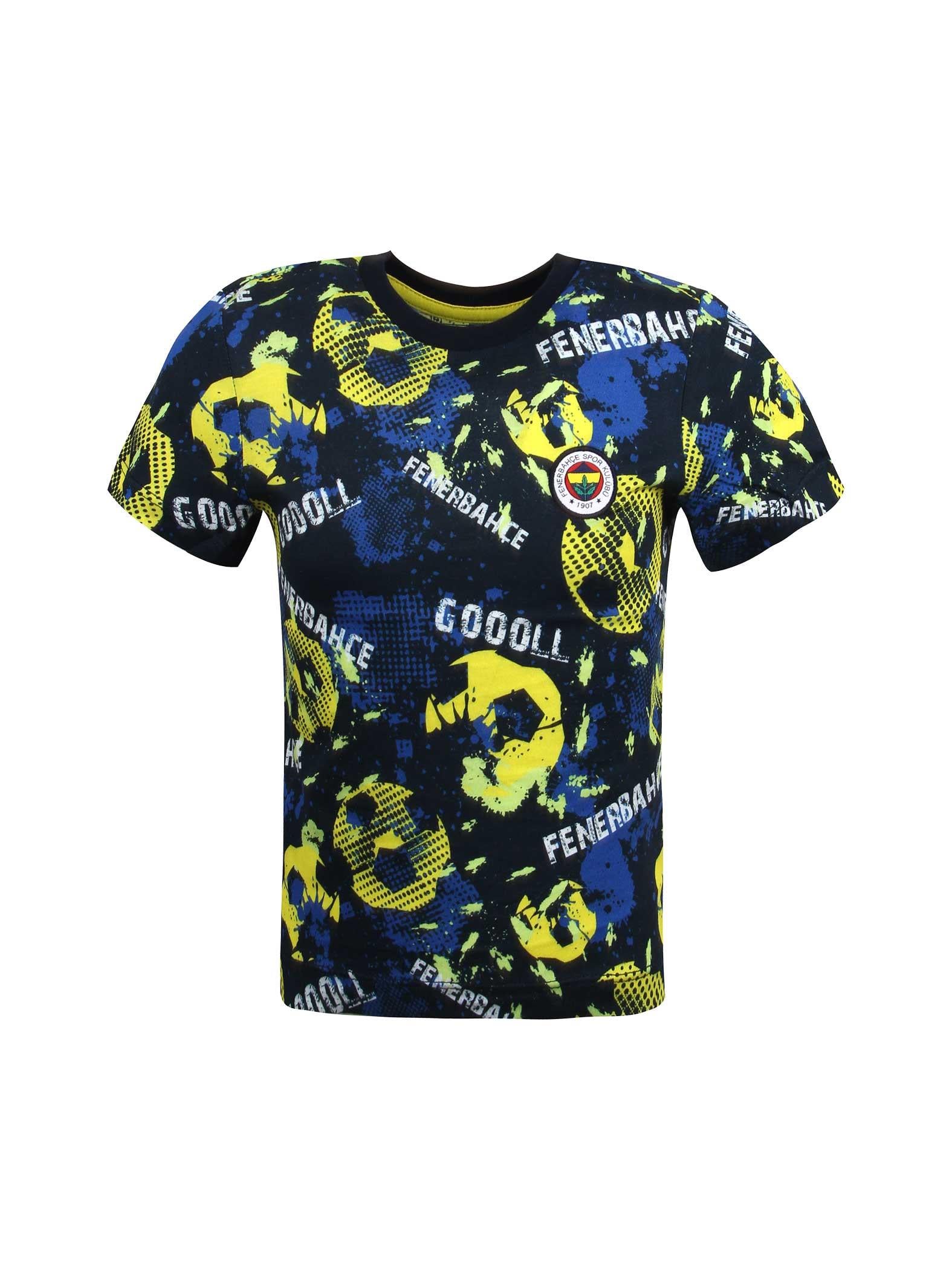 Fenerbahçe Tribün Gol Pattern Çocuk Tişört TK010CFK09