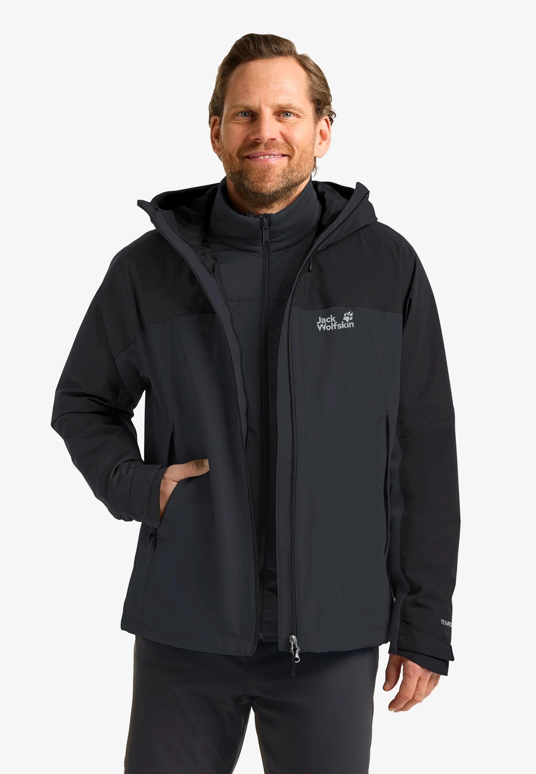 Jack Wolfskin Wild Places 3İn1 Jkt M Erkek Mont A65257