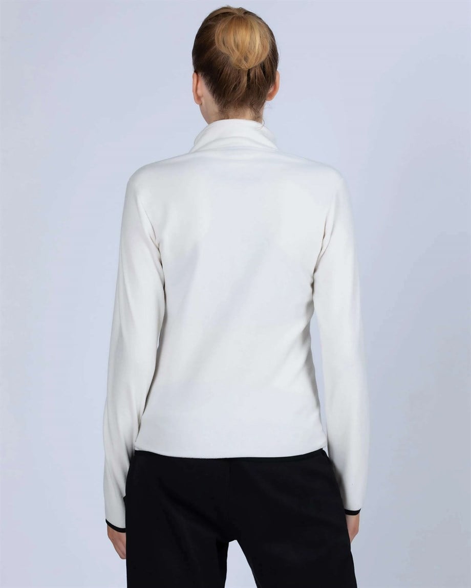 Giacca Kappa Fleece Donna - Logo Omini Ricamato, Micro Polar, Slim Fit, Made In Italy - Foto 3