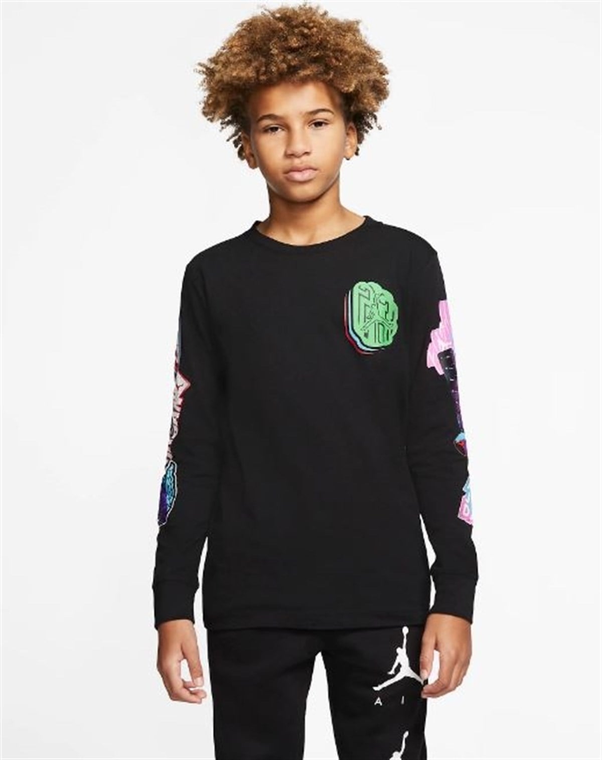 Nike Jdb Stıcker Tee 4 Çocuk Sweat