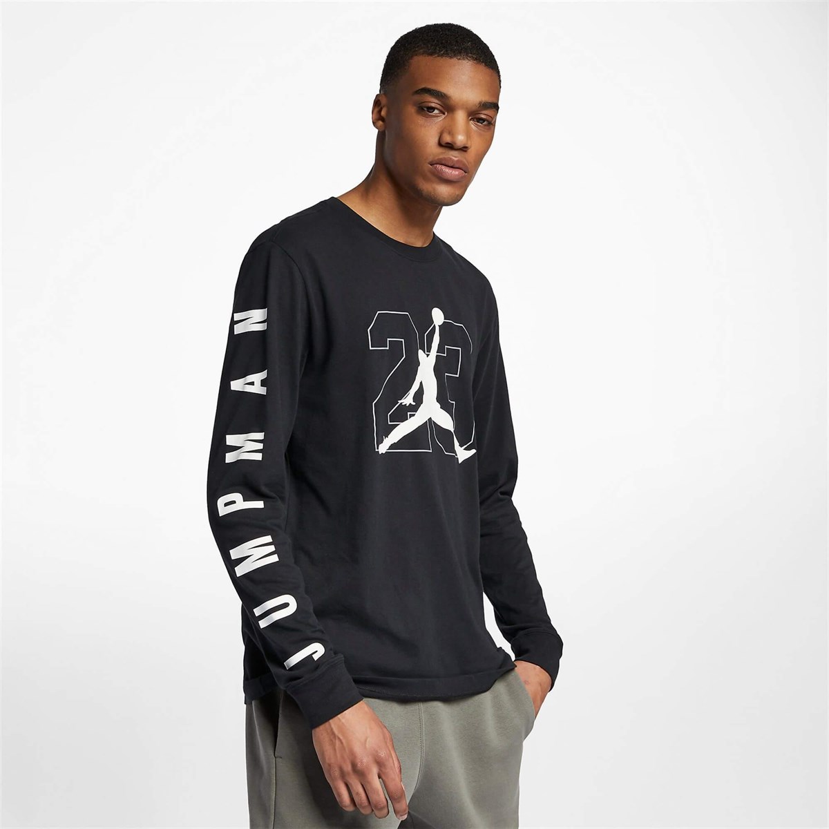Nike M Jbsk Ls Tee Sp19 Gx1 Erkek Tişört