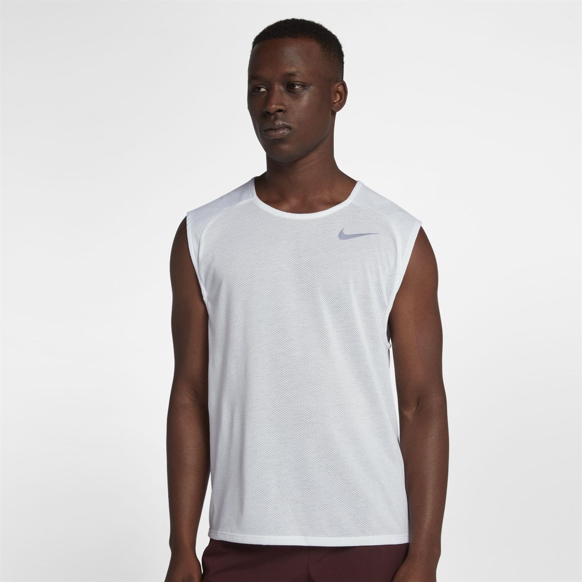 Nike M Nk Brthe Rise 365 Top Slv Cl Erkek Tişört