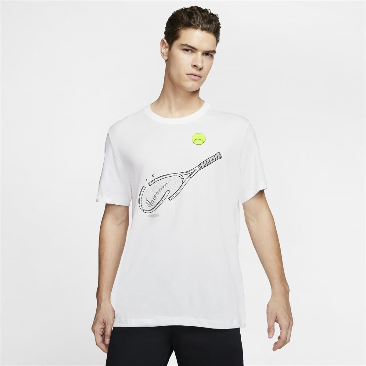 Nike M Nkct Tee Dfct Racquet Gfx Erkek Tişört