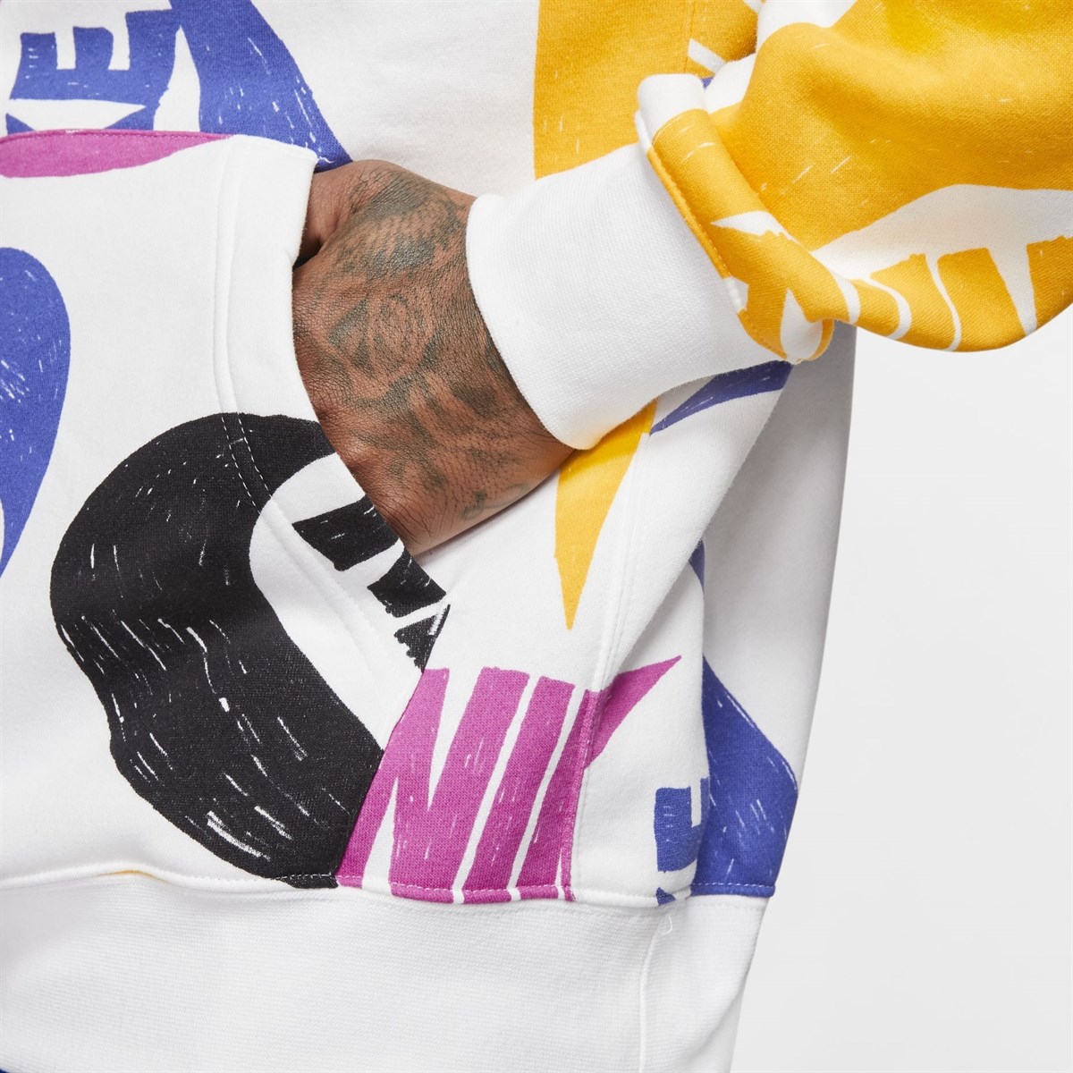 nike men's sportswear aop club hoodie