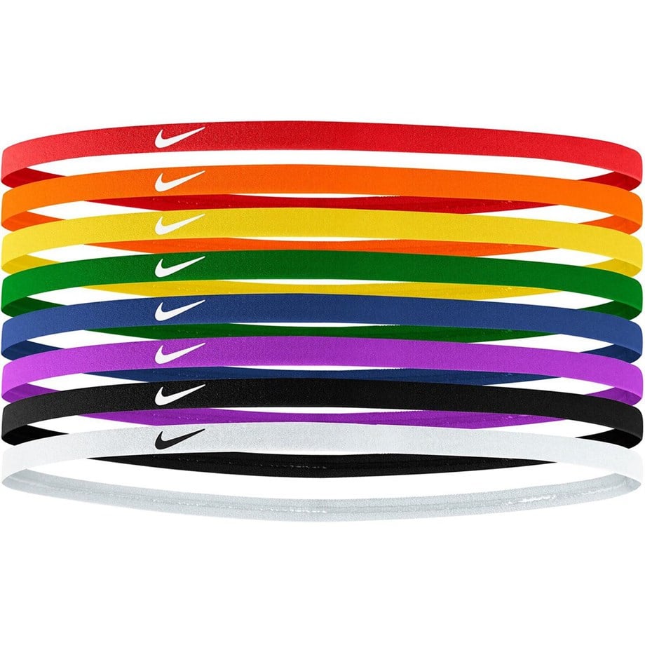 Nike Skinny Baş Bantlari 8 Pk Siyah/Siyah/Beyaz Osfm, Tek Boyut/6