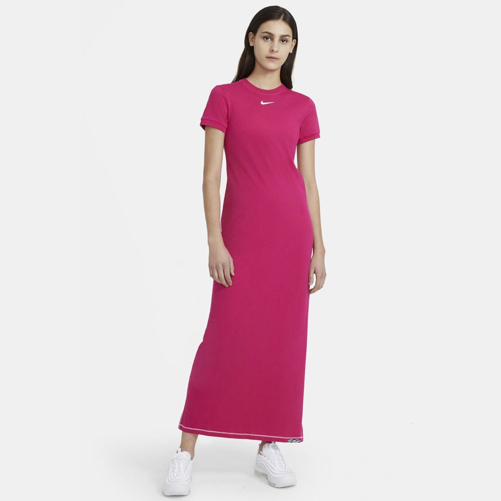 Nike W Nsw Icn Clsh Maxı Dress Kadın Elbise
