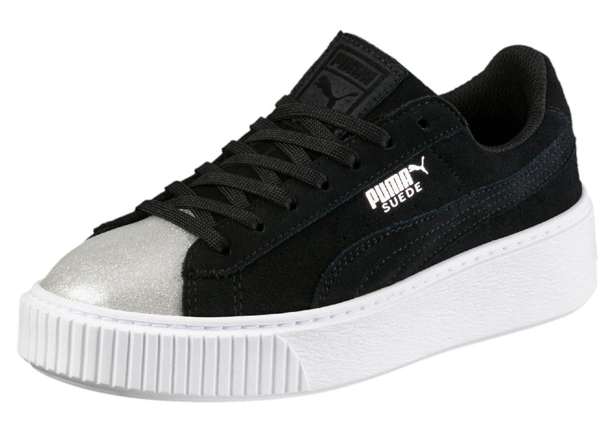 Puma Suede Platform Glam Silver Kad n Spor Ayakkab s 364921 03
