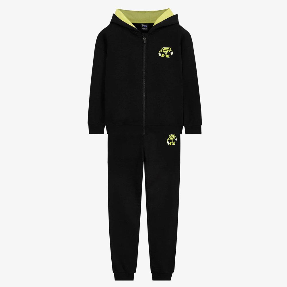 Gozde Spor Skechers B Heavy Weight Fleece Suit Track Cocuk E ofman Tak m SK232130 001