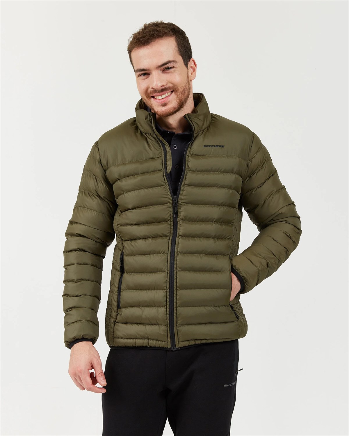 Skechers M Essential Turtle Neck Jacket Erkek Ceket