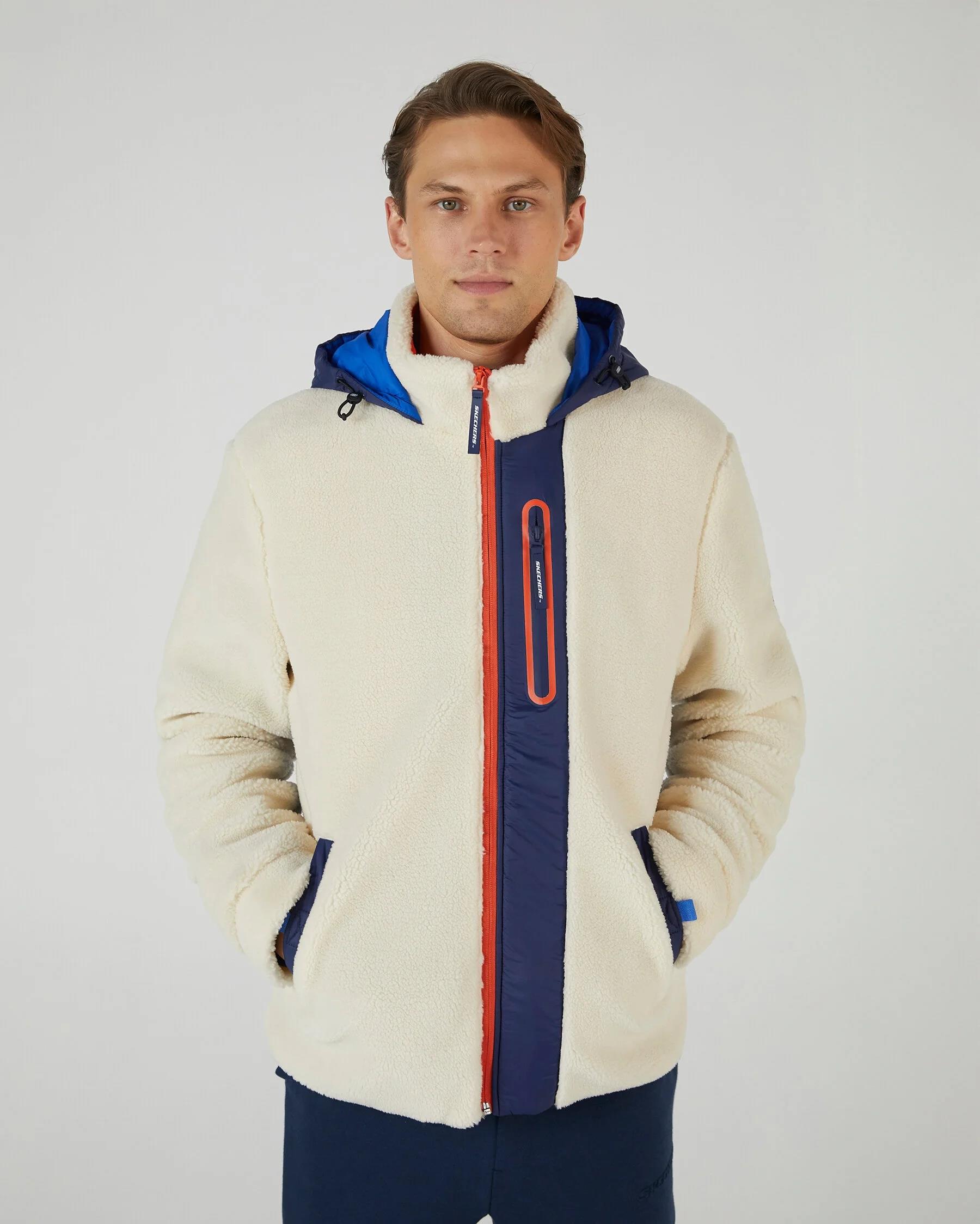 Skechers M Outdoor Fleece Full Zip Sherpa Erkek Tişört S242039