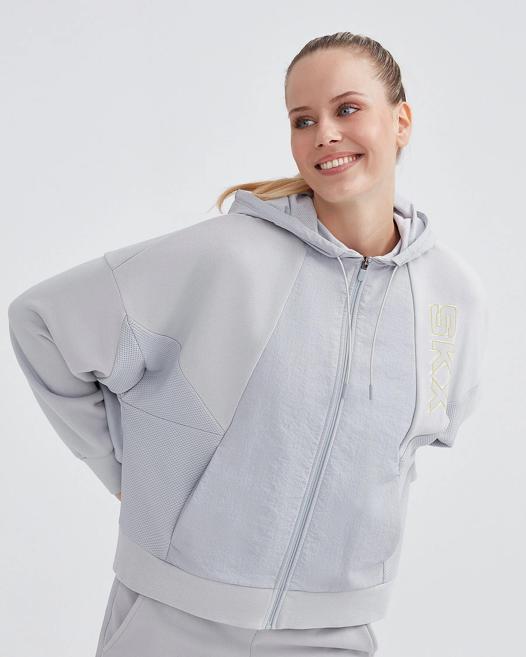 Skechers W LW Fleece Full Zip Hoodie Sweatshirt Kad n Sweat S232287 032 Gozde Spor
