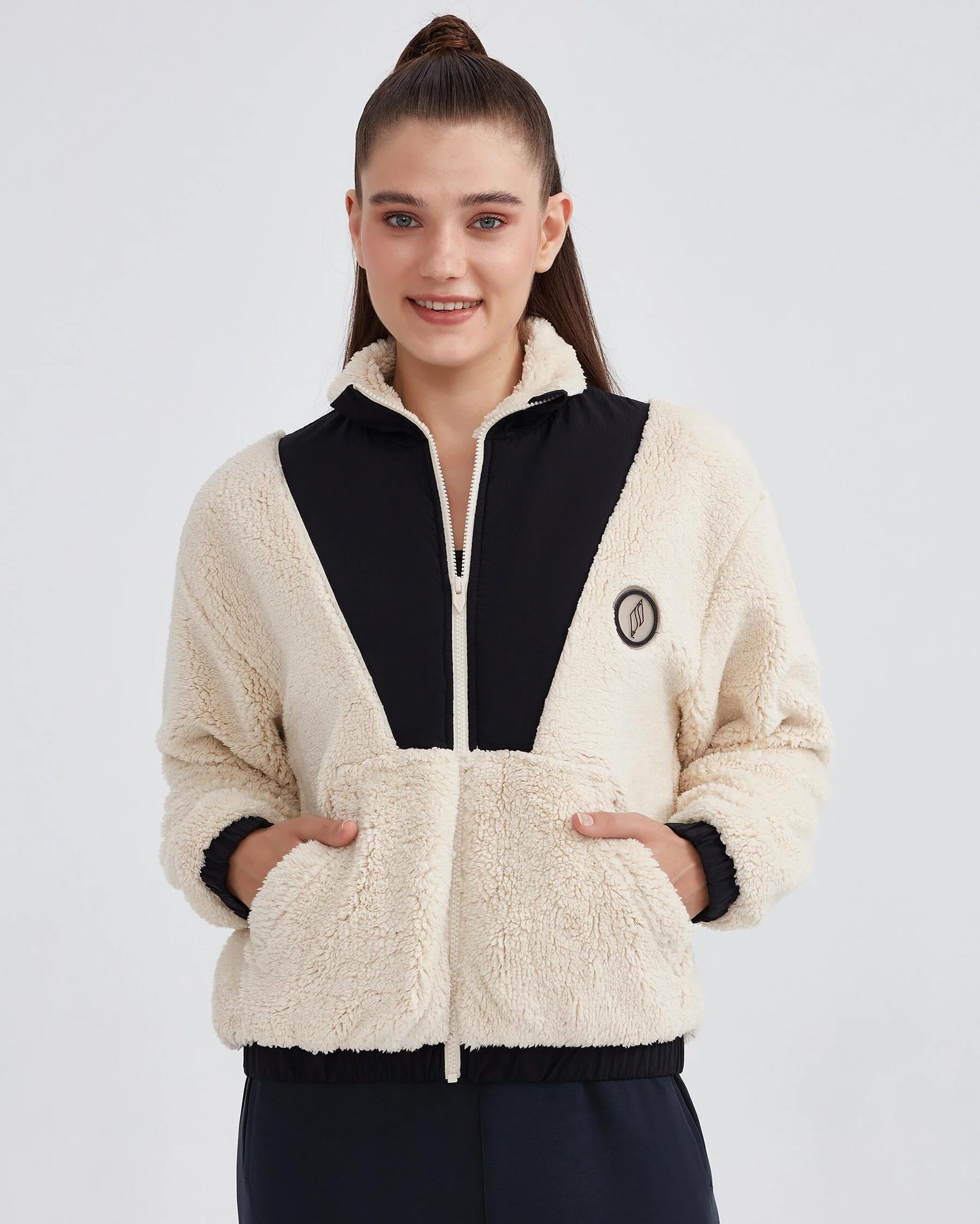 Skechers W Outdoor Fleece Half Zip Sherpa Kadın Polar S232298-102