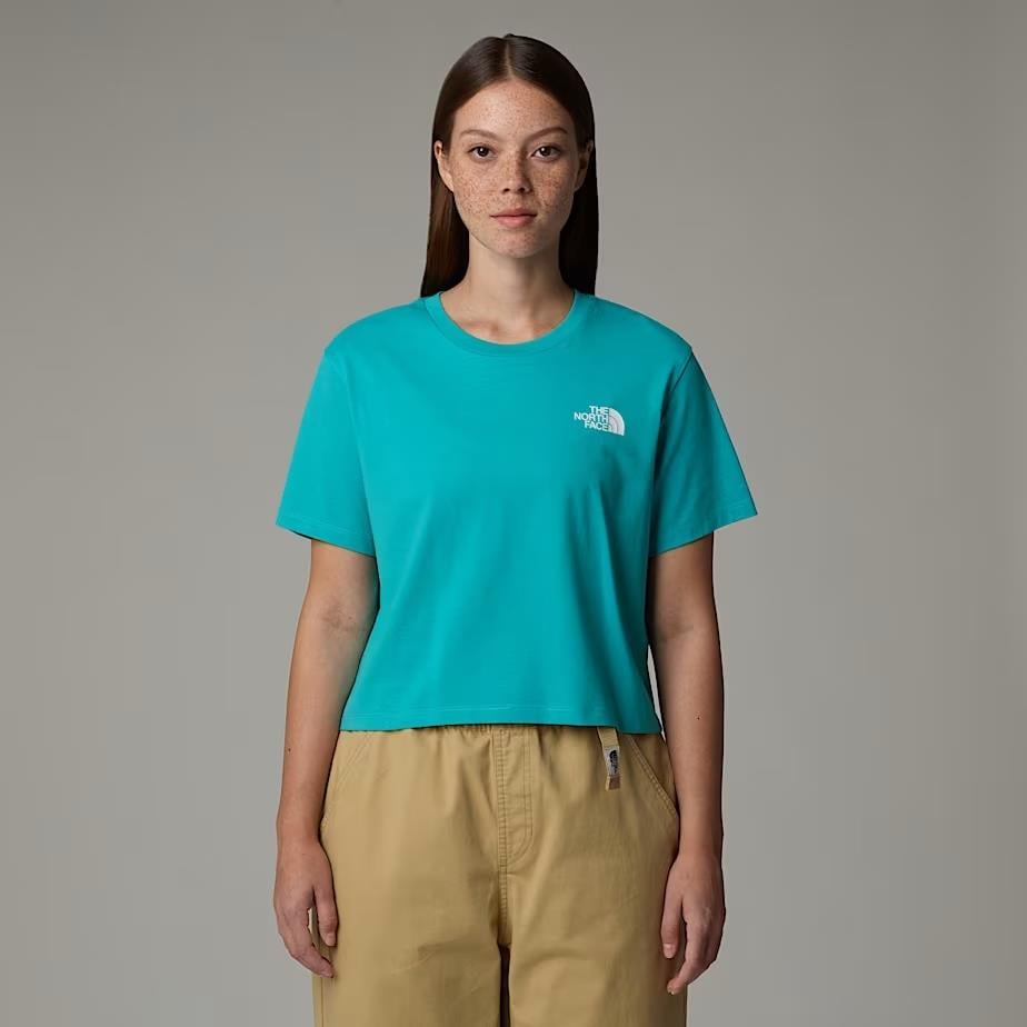 The North Face W Sımple Dome Cropped Relaxed Tee Kadın Tişört NF0A87U4E6F1