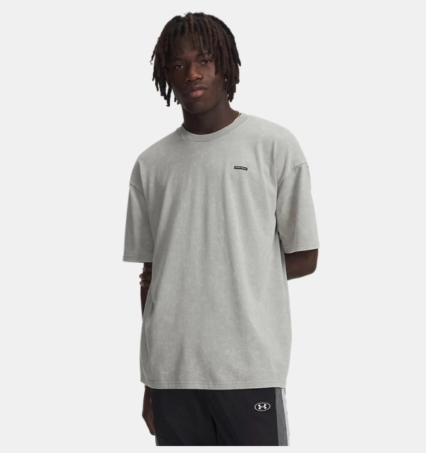 Under Armour Ua M Hw Os Logo Wash Ss Erkek Tişört 1389147