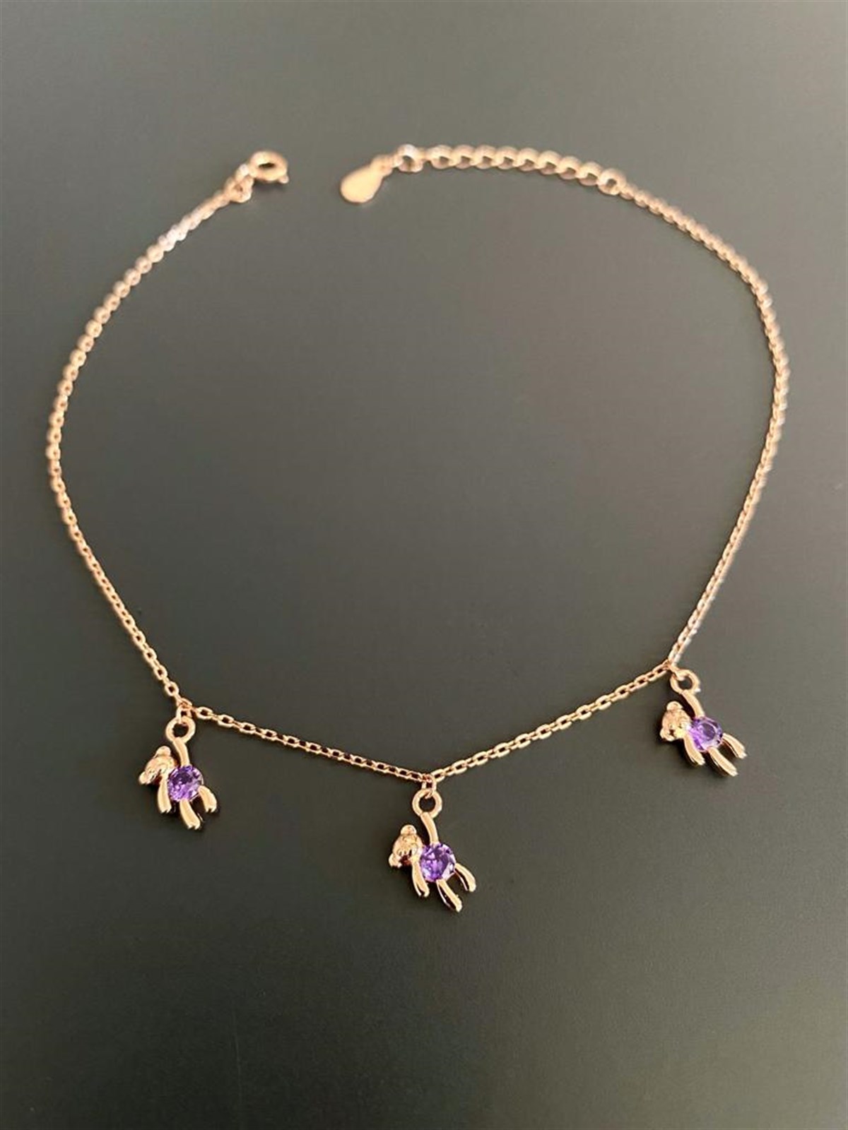 Ametist Ayıcıklı Halhal