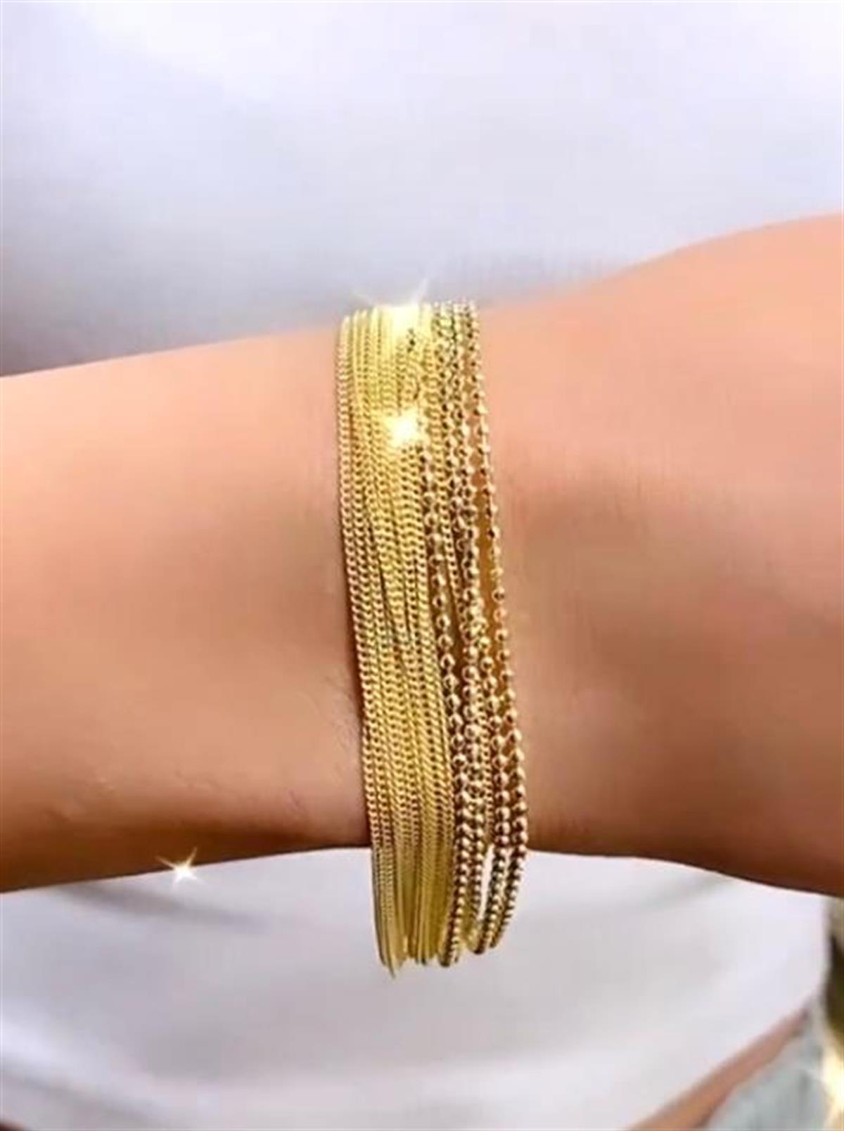 Çoklu Gold Bileklik