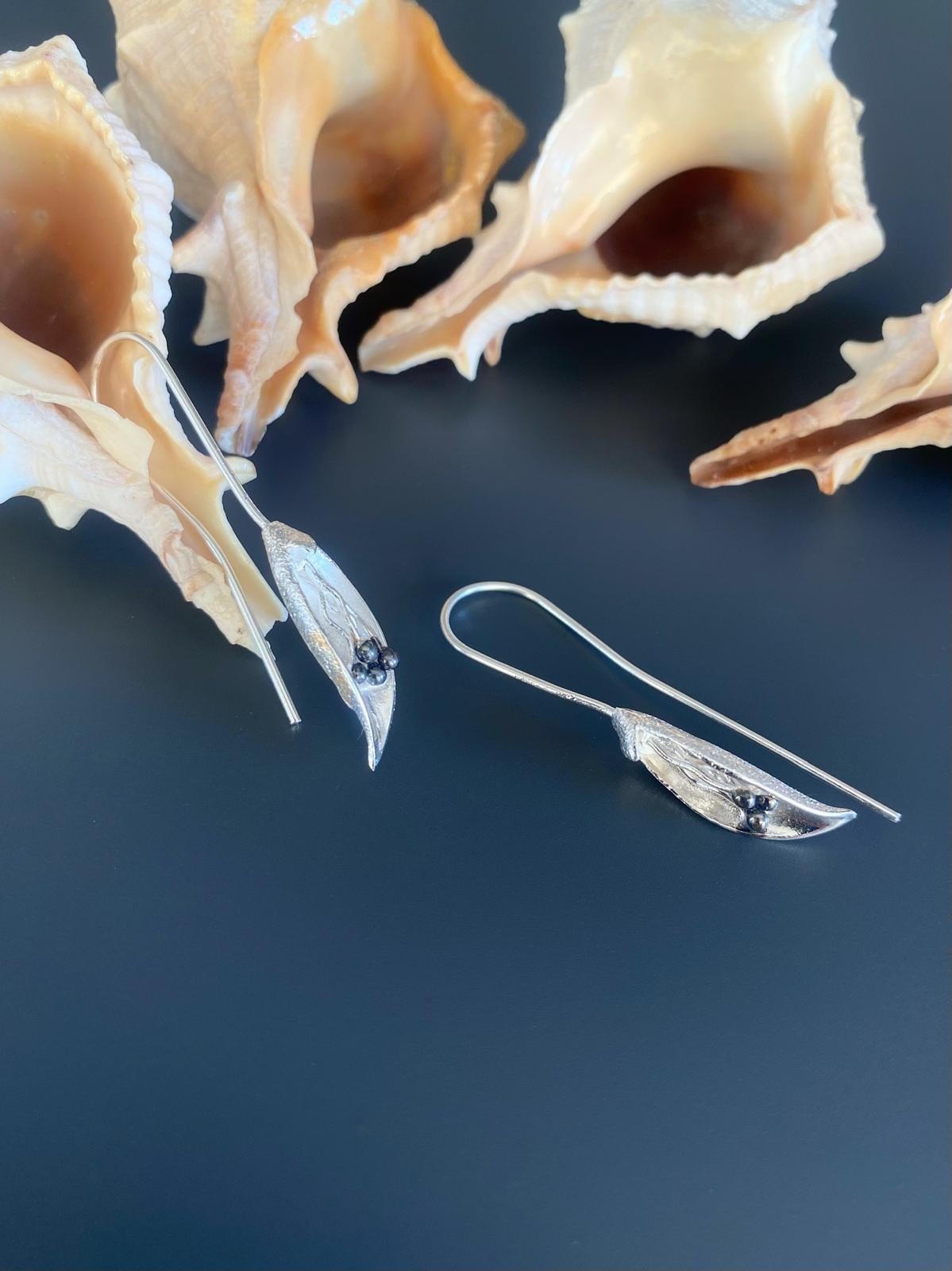 Gümüş Tohum Küpe