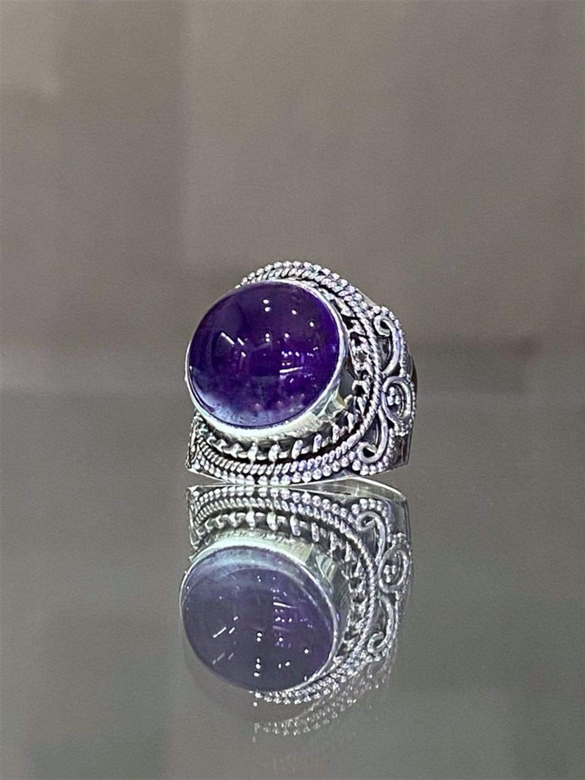 Ametist Taşlı Yüzük   