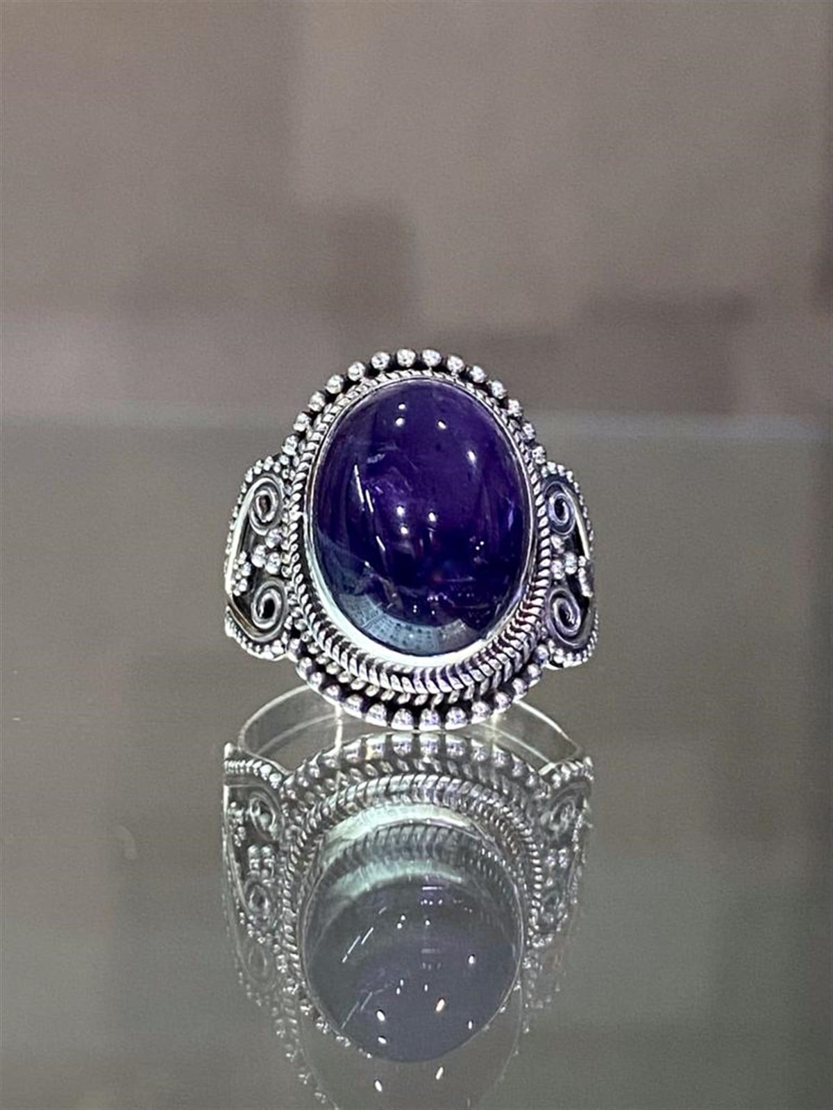 Ametist Taşlı Yüzük  