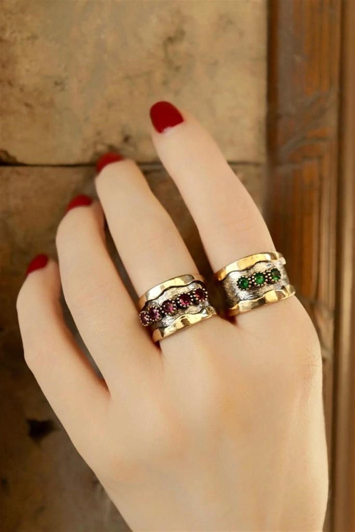 Antik Beş Taş Yüzük