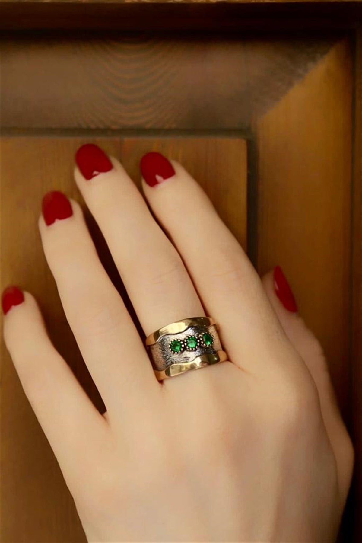 Antik Üç Taş Yüzük