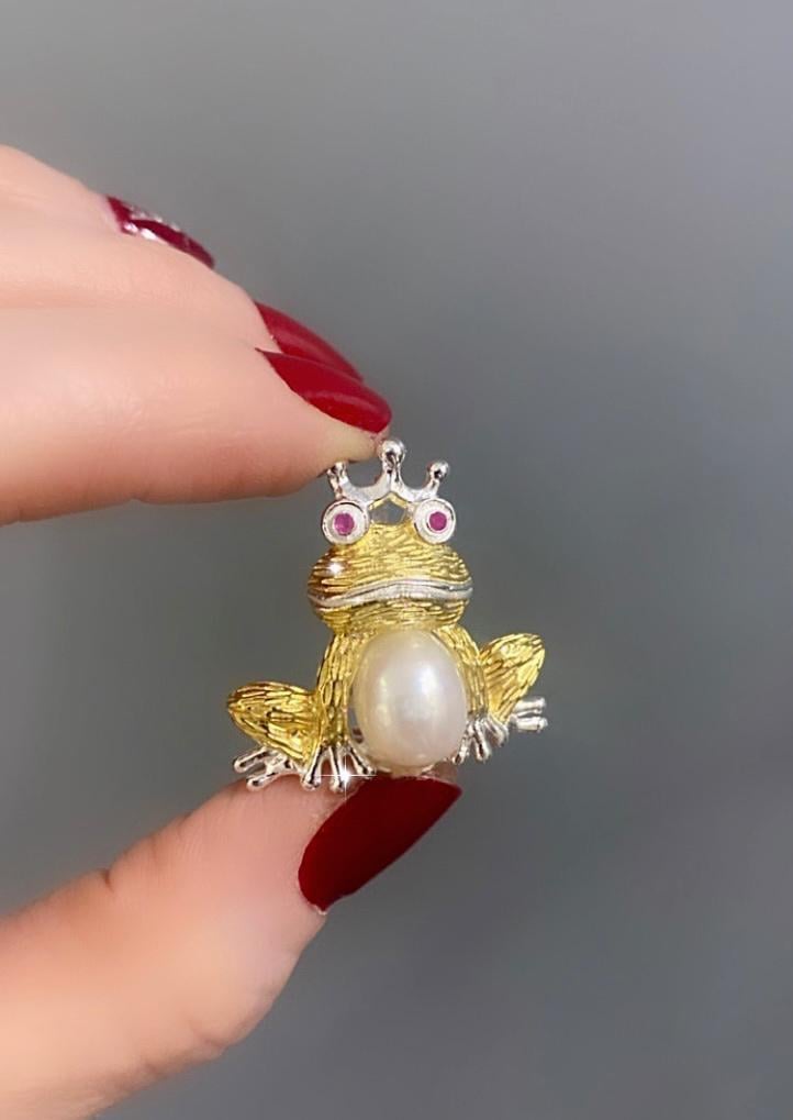 Kurbağa Prens Broş